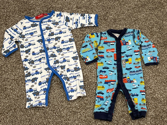 Two New born footless Sleepers, Newborn size, VGUC, Kids Newborn