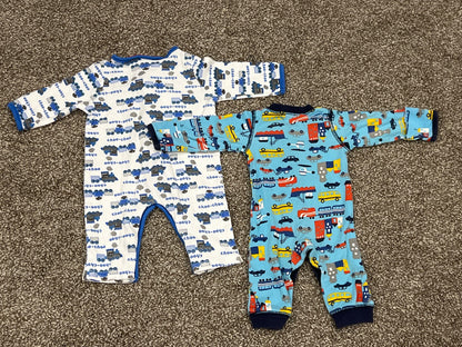 Two New born footless Sleepers, Newborn size, VGUC, Kids Newborn
