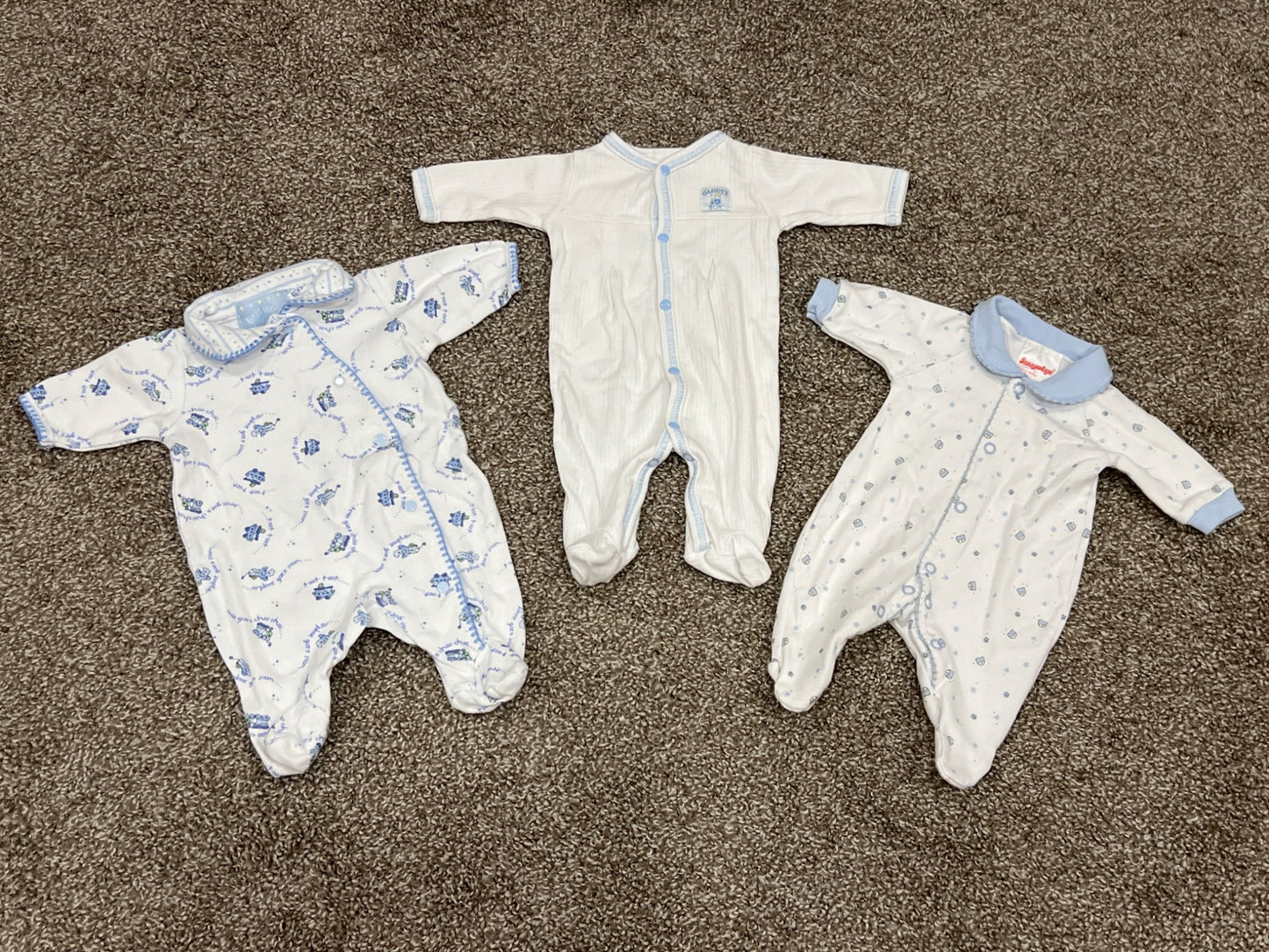 Bundle of 3 Preemie Sleepers, size fits up to 5 lbs, VGUC, Kids Newborn