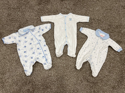 Bundle of 3 Preemie Sleepers, size fits up to 5 lbs, VGUC, Kids Newborn