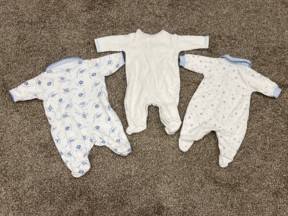 Bundle of 3 Preemie Sleepers, size fits up to 5 lbs, VGUC, Kids Newborn