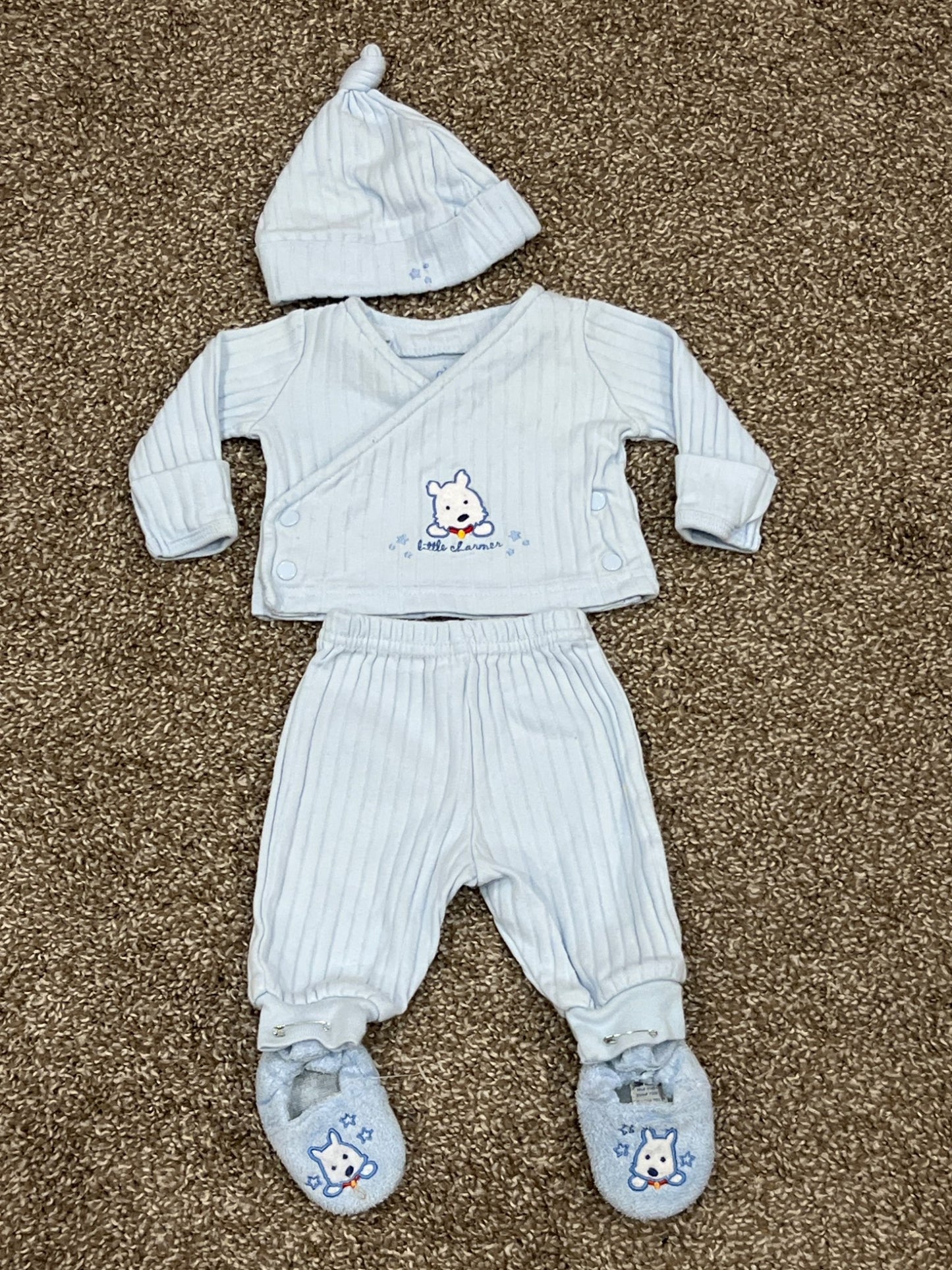 Child of Mine Baby Blue 5-pc outfit, Preemie Size (up to 5 lbs), VGUC, Kids Newborn