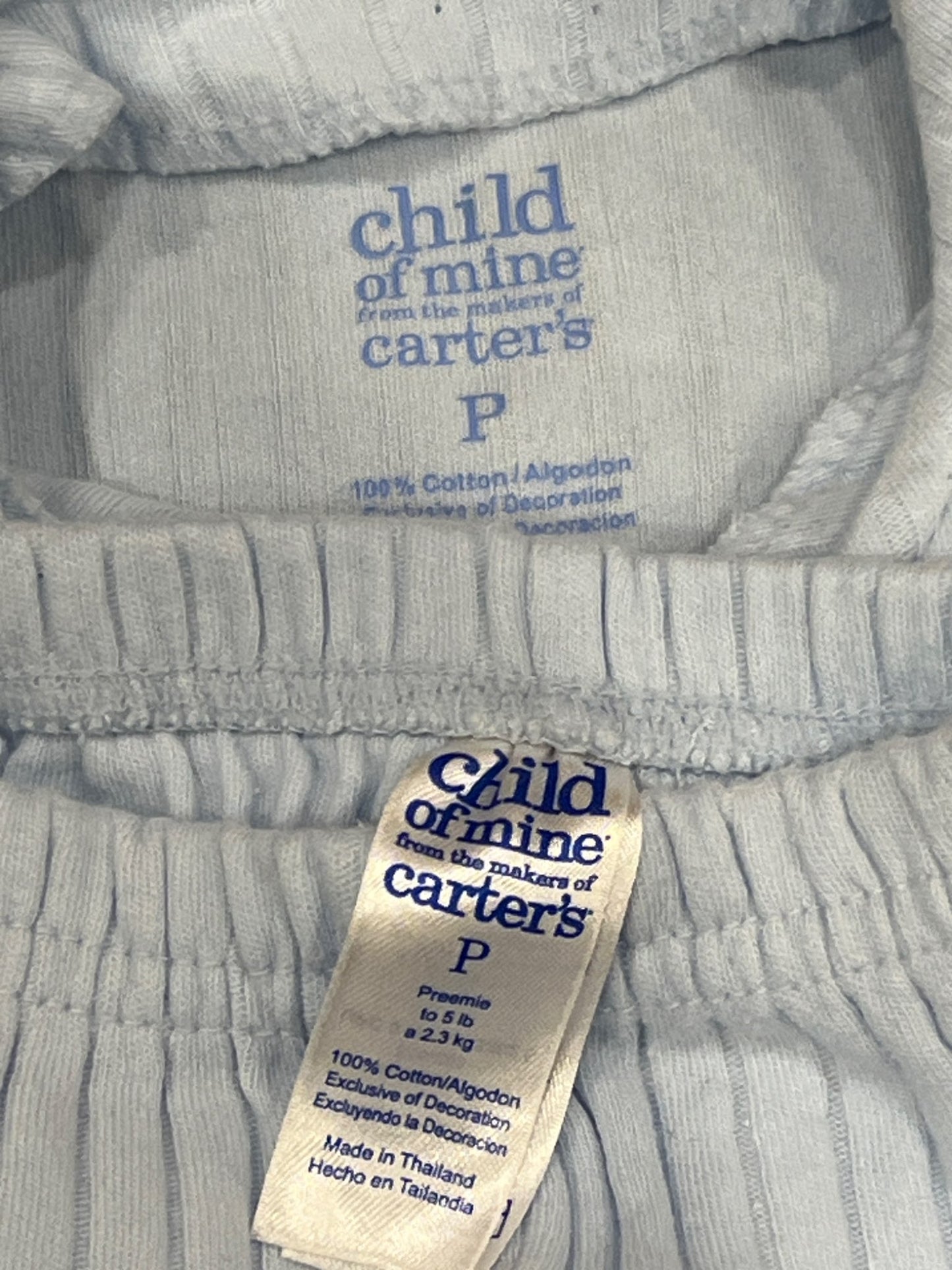 Child of Mine Baby Blue 5-pc outfit, Preemie Size (up to 5 lbs), VGUC, Kids Newborn