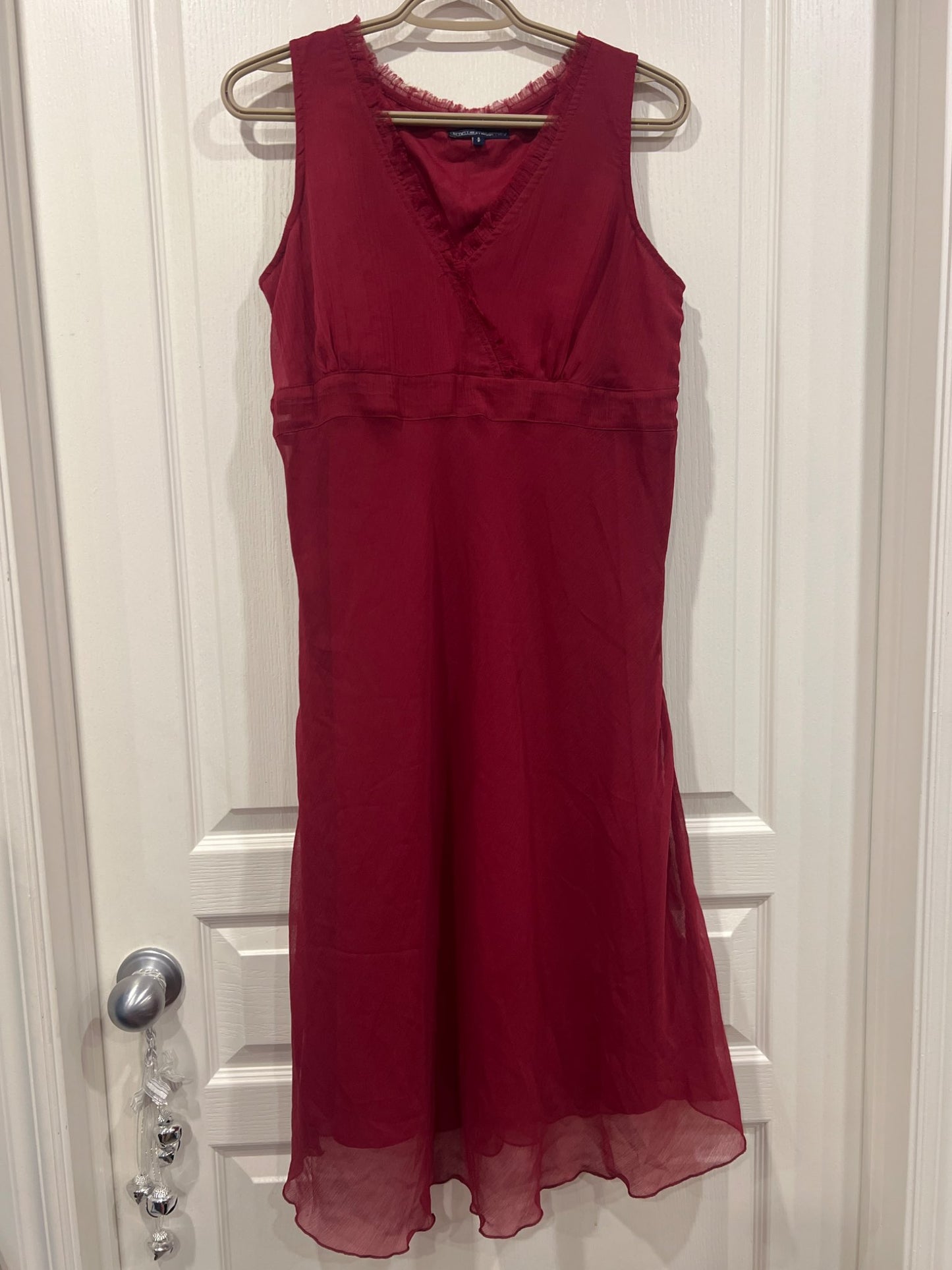 Thyme Maternity, sleeveless dress, wine/burgundy colour, size Small, VGUC , Maternity S (4-6)