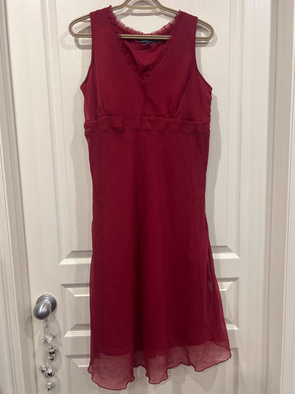Thyme Maternity, sleeveless dress, wine/burgundy colour, size Small, VGUC , Maternity S (4-6)