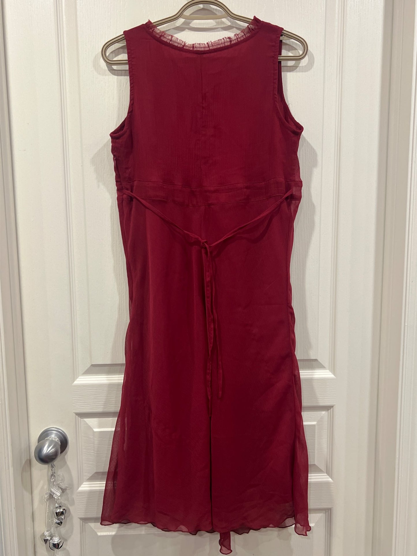 Thyme Maternity, sleeveless dress, wine/burgundy colour, size Small, VGUC , Maternity S (4-6)