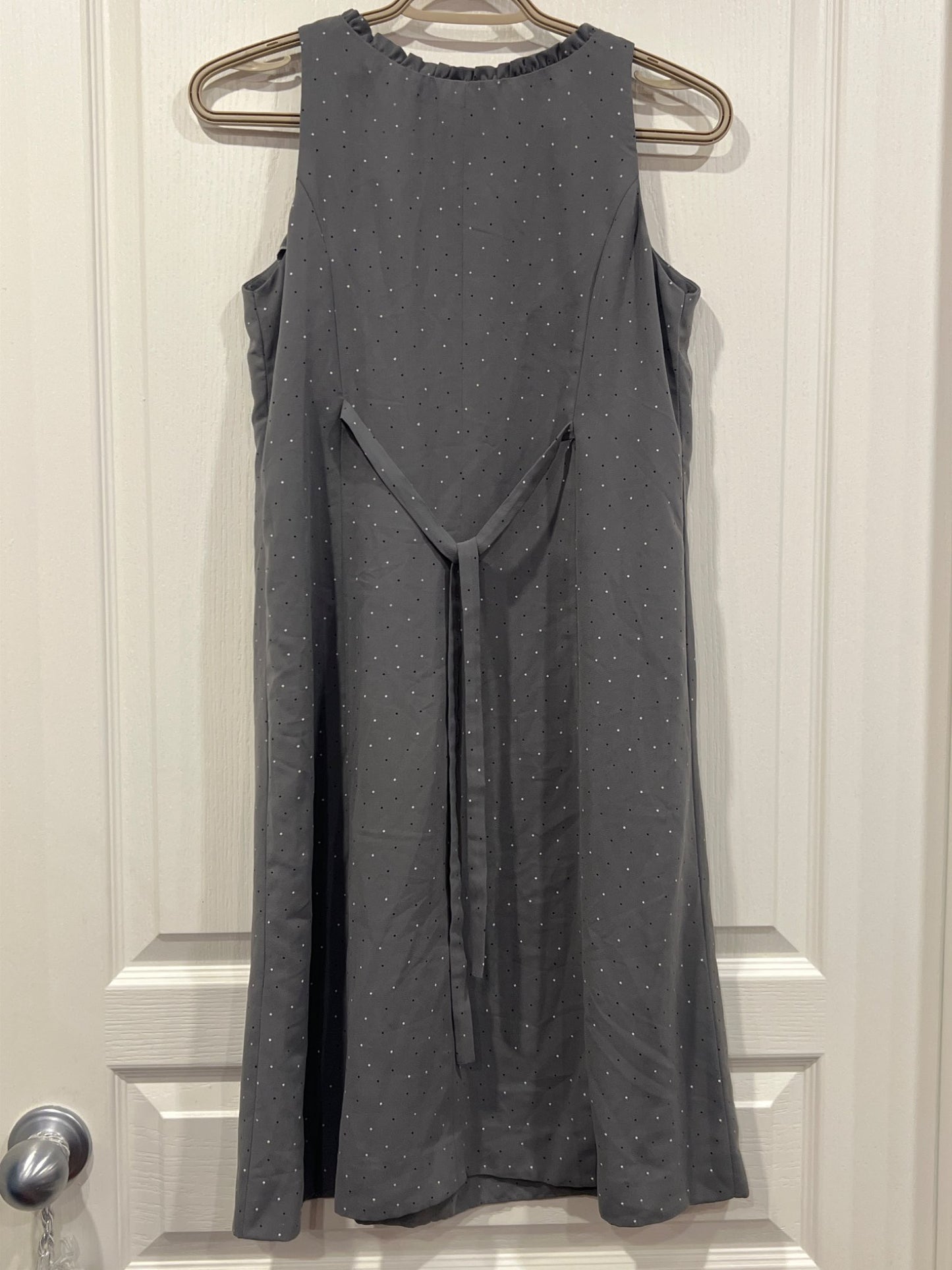 Maternity dress, Green sleeveless polka dot dress, Approx. size X-Small, EUC, Maternity XS (0-2)