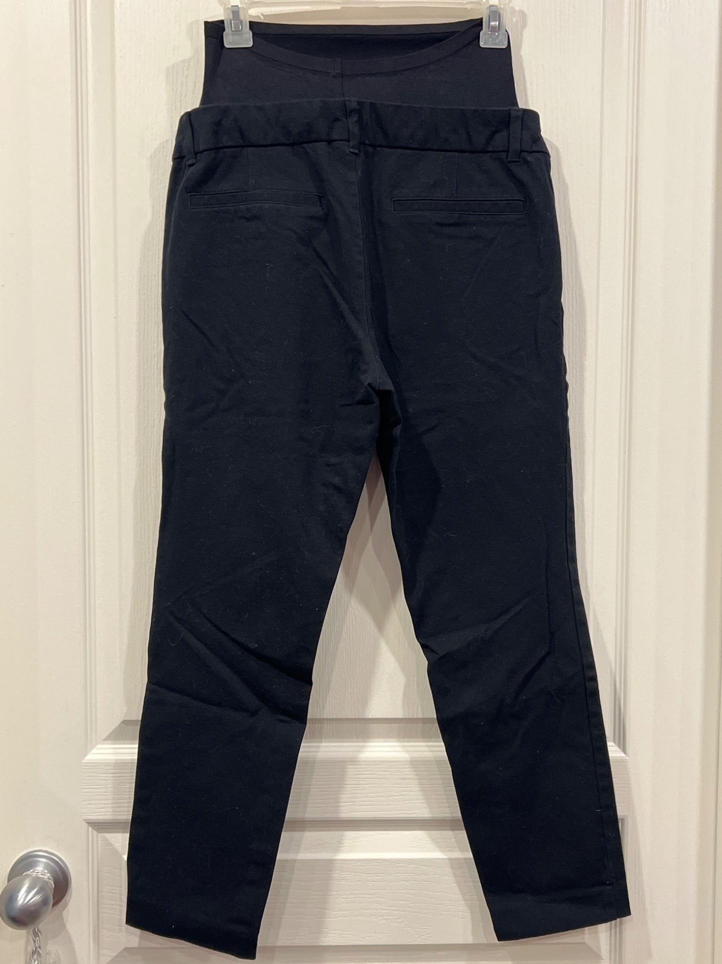 Old Navy Maternity, Black Pants with Full Panel, size 8, VGUC , Maternity M (8-10)