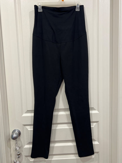 Liz Lange Maternity, black pants with full panel, size Small, VGUC, Maternity S (4-6)