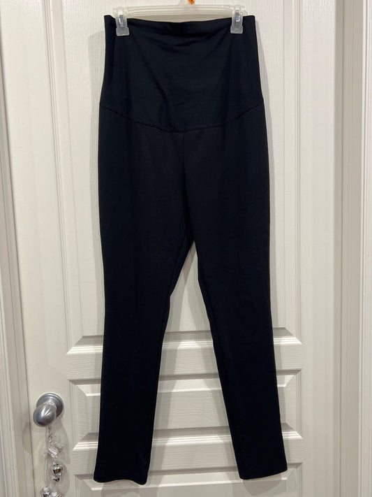 Liz Lange Maternity, black pants with full panel, size Small, VGUC, Maternity S (4-6)