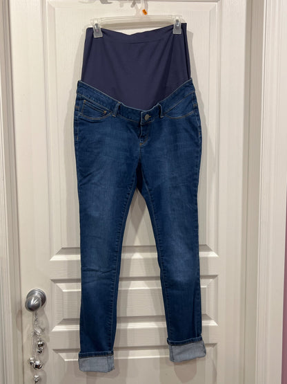 Seraphine Maternity, Denim Blue Jeans, size 10, VGUC, MSRP ~$100, Maternity M (8-10)