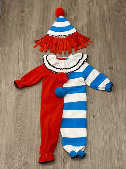 Too Cute to Spook, Clown Costume, size 12-18mos, VGUC, Kids 18 Month (12-18M)