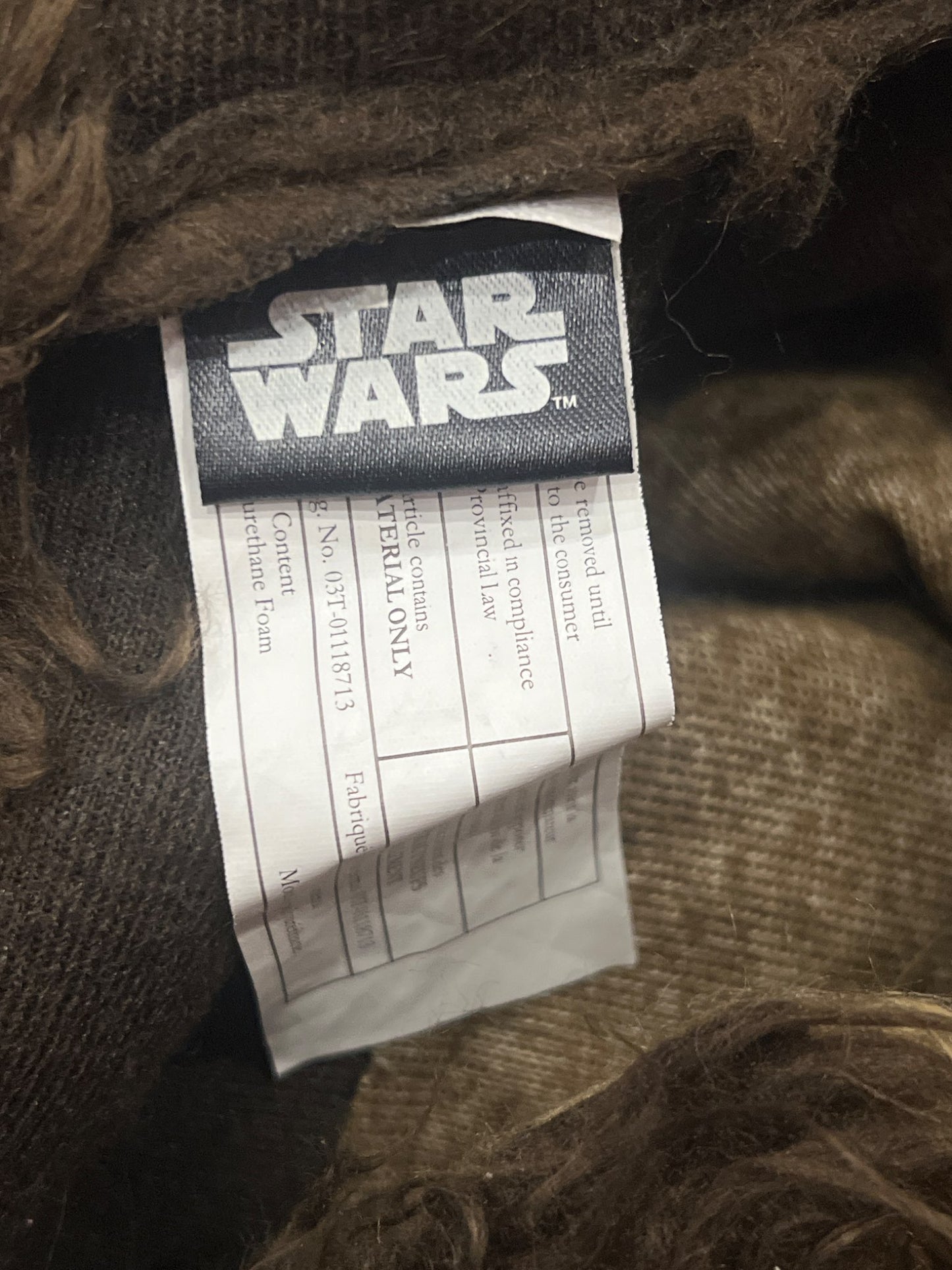 Star Wars Chewbacca Costume, Approx. size 4, VGUC, Kids 4/4T