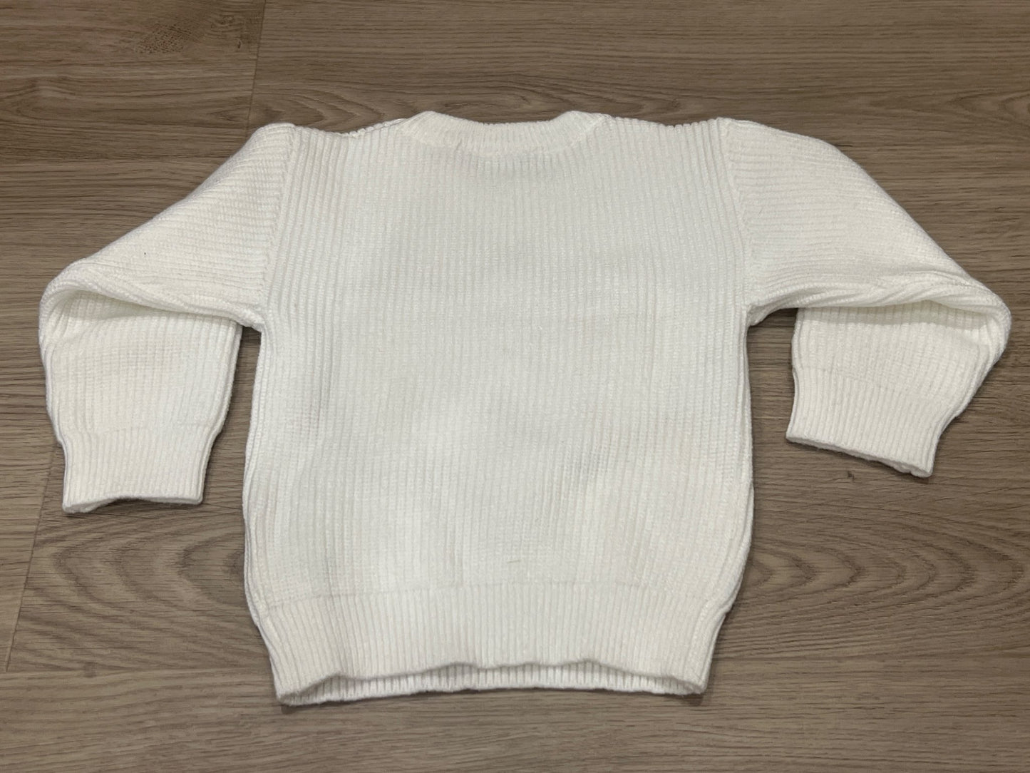 Girls, white sweater with “One” on front, size 12-18mos, EUC, Kids 18 Month (12-18M)