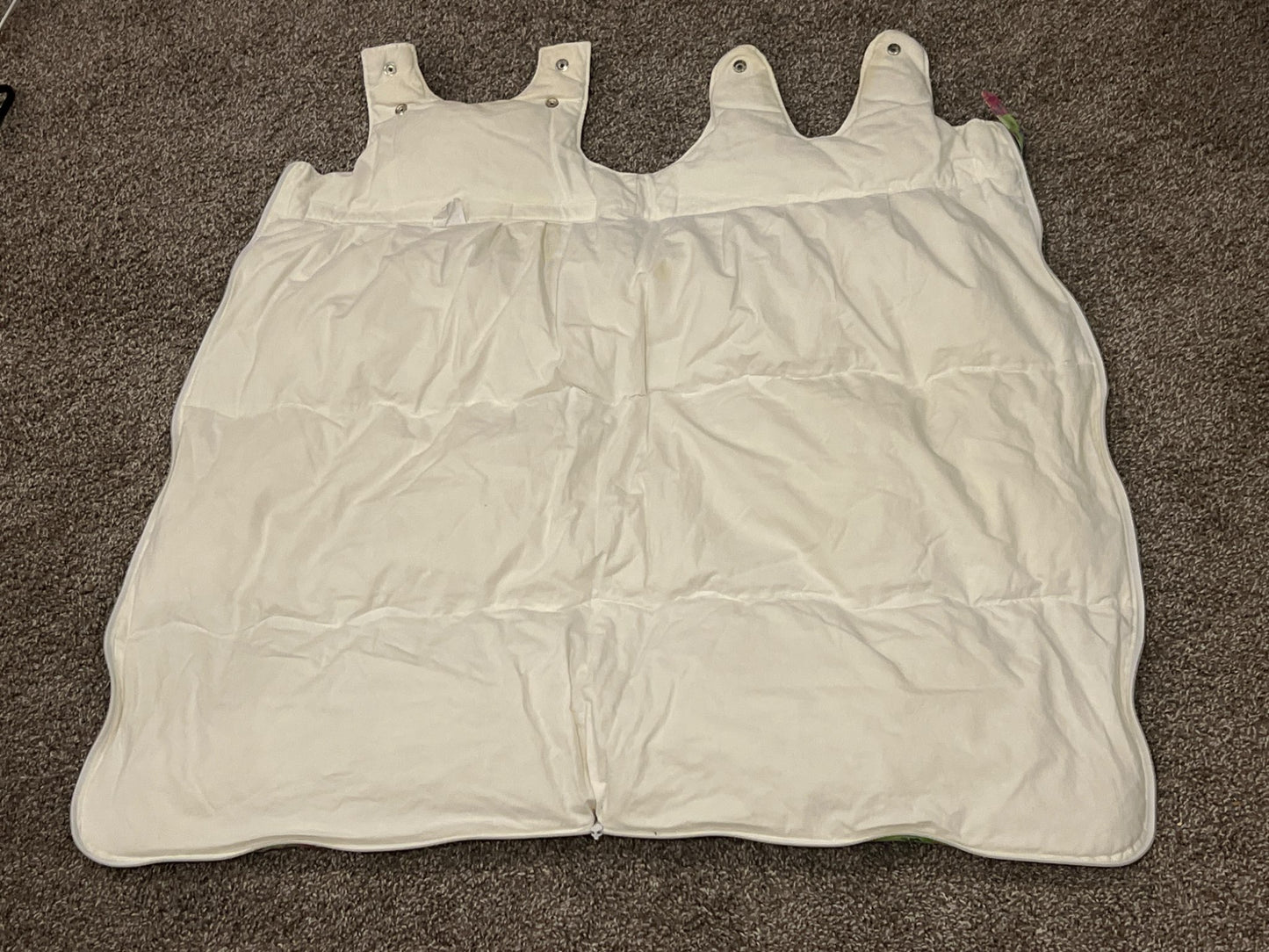 Kangapouch Down Sleep Sack, Green Animal Print, 36" length, size Small Tall, VGUC, Current MSRP ~$243. Made in Canada., 12-18 Months (Large)