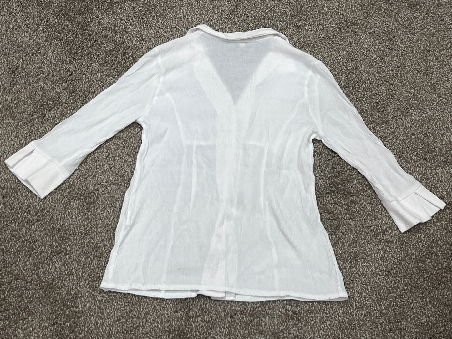 Thyme Maternity, white button up blouse, size X-Small, VGUC, Maternity XS (0-2)