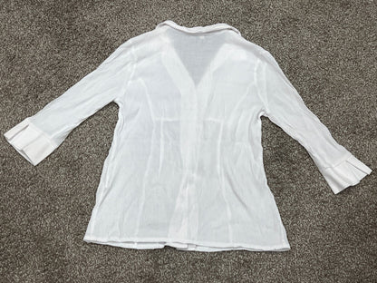 Thyme Maternity, white button up blouse, size X-Small, VGUC, Maternity XS (0-2)