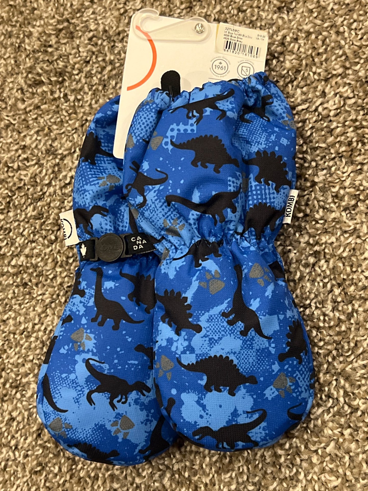 Kombi Thumbless Mitts, My First Kombi, Dinosaur print, size 12-24 mos, NWT, Kids 18 Month (12-18M)