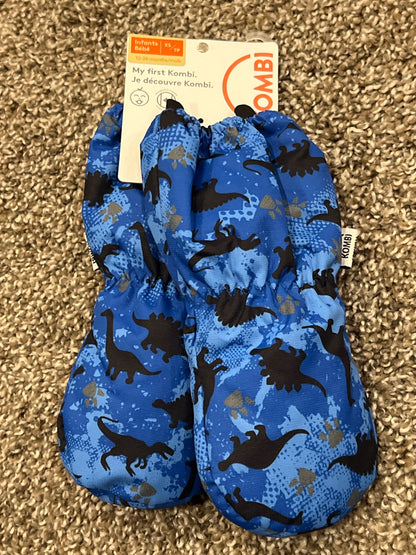 Kombi Thumbless Mitts, My First Kombi, Dinosaur print, size 12-24 mos, NWT, Kids 18 Month (12-18M)
