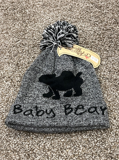 Kids Knit "Baby Bear" Winter Toque with PomPom, Hat, NWT, MSRP $12.99