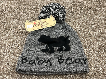 Kids Knit "Baby Bear" Winter Toque with PomPom, Hat, NWT, MSRP $12.99