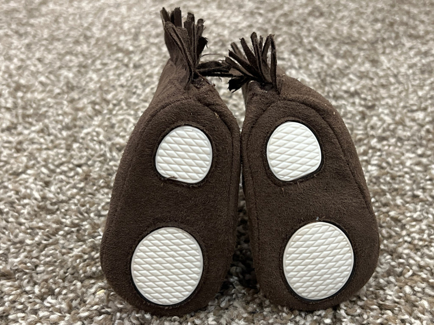 Brown Cowboy boot crib shoes, newborn size, EUC, Shoes 0 (Baby: 0-12 mth)