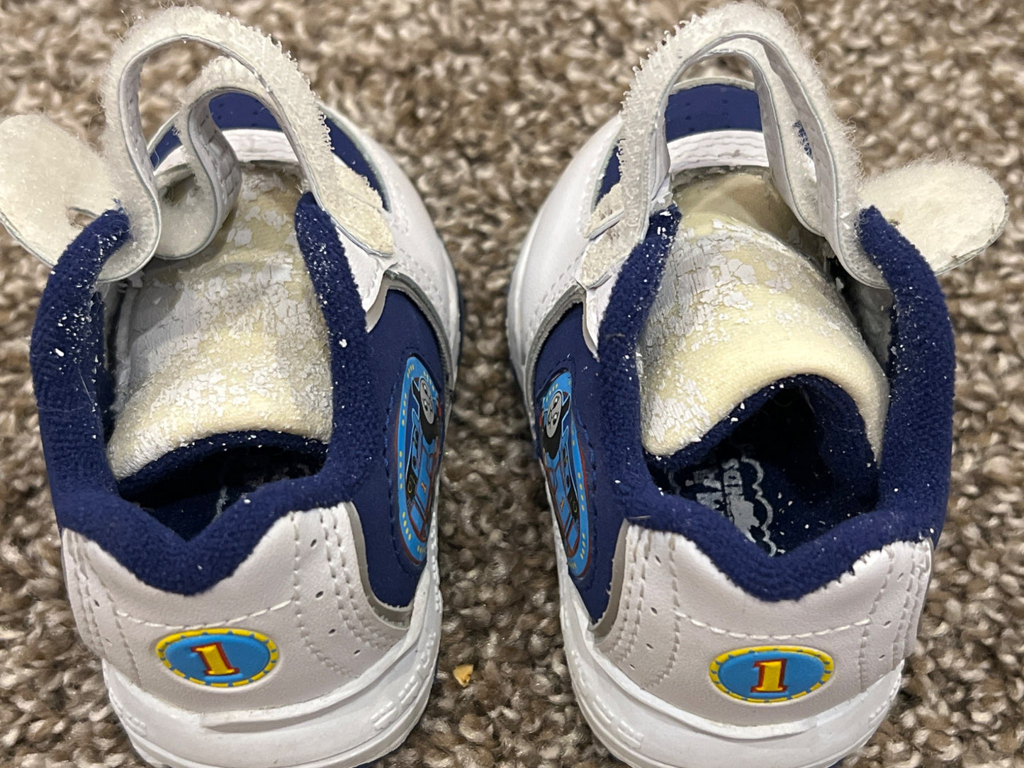 Thomas and Friends, Velcro running shoes, sneakers, size 2, VGUC (Thomas the Train, Thomas the Tank Engine) , Shoes 2 (Baby: 0-12 mth)