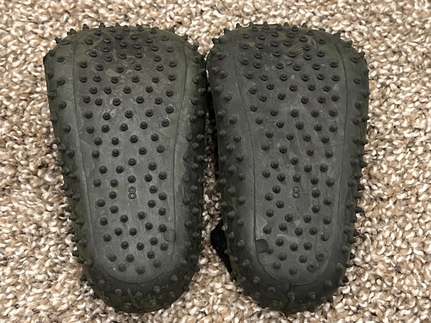 Black Dinosaur Sock shoes with rubber soles, size 8, VGUC, Shoes 8 (Toddler:2-4yr)