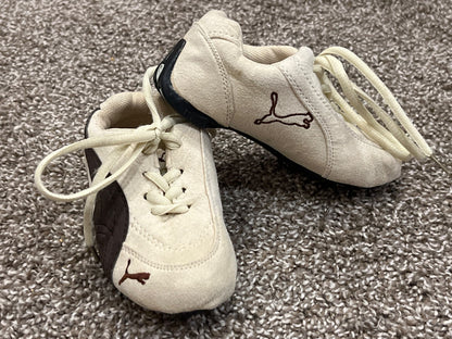 Puma, Cream/brown sneakers, size 10.5, VGUC, Shoes 10.5 (Toddler:2-4yr)