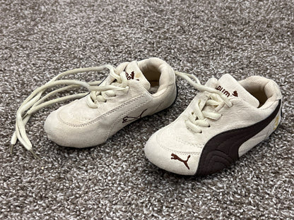 Puma, Cream/brown sneakers, size 10.5, VGUC, Shoes 10.5 (Toddler:2-4yr)
