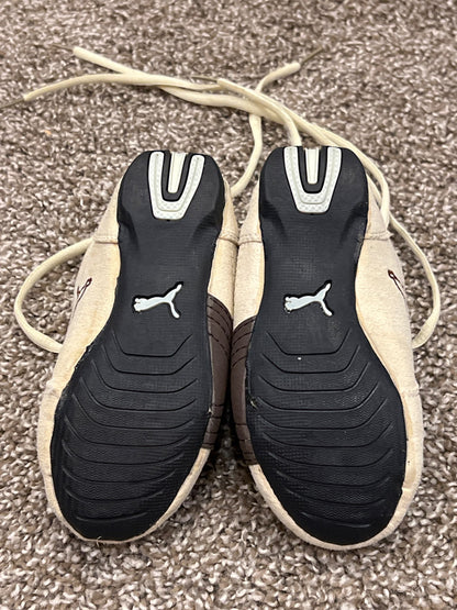 Puma, Cream/brown sneakers, size 10.5, VGUC, Shoes 10.5 (Toddler:2-4yr)