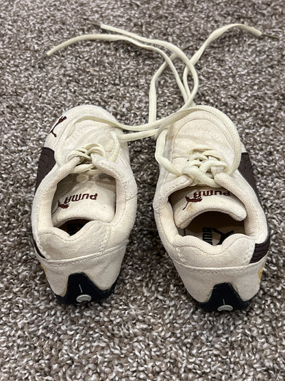 Puma, Cream/brown sneakers, size 10.5, VGUC, Shoes 10.5 (Toddler:2-4yr)