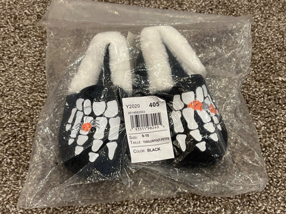 Gymboree, Skeleton Slippers, size 9-10, NWT, MSRP $26.95, Shoes 9 (Toddler:2-4yr)