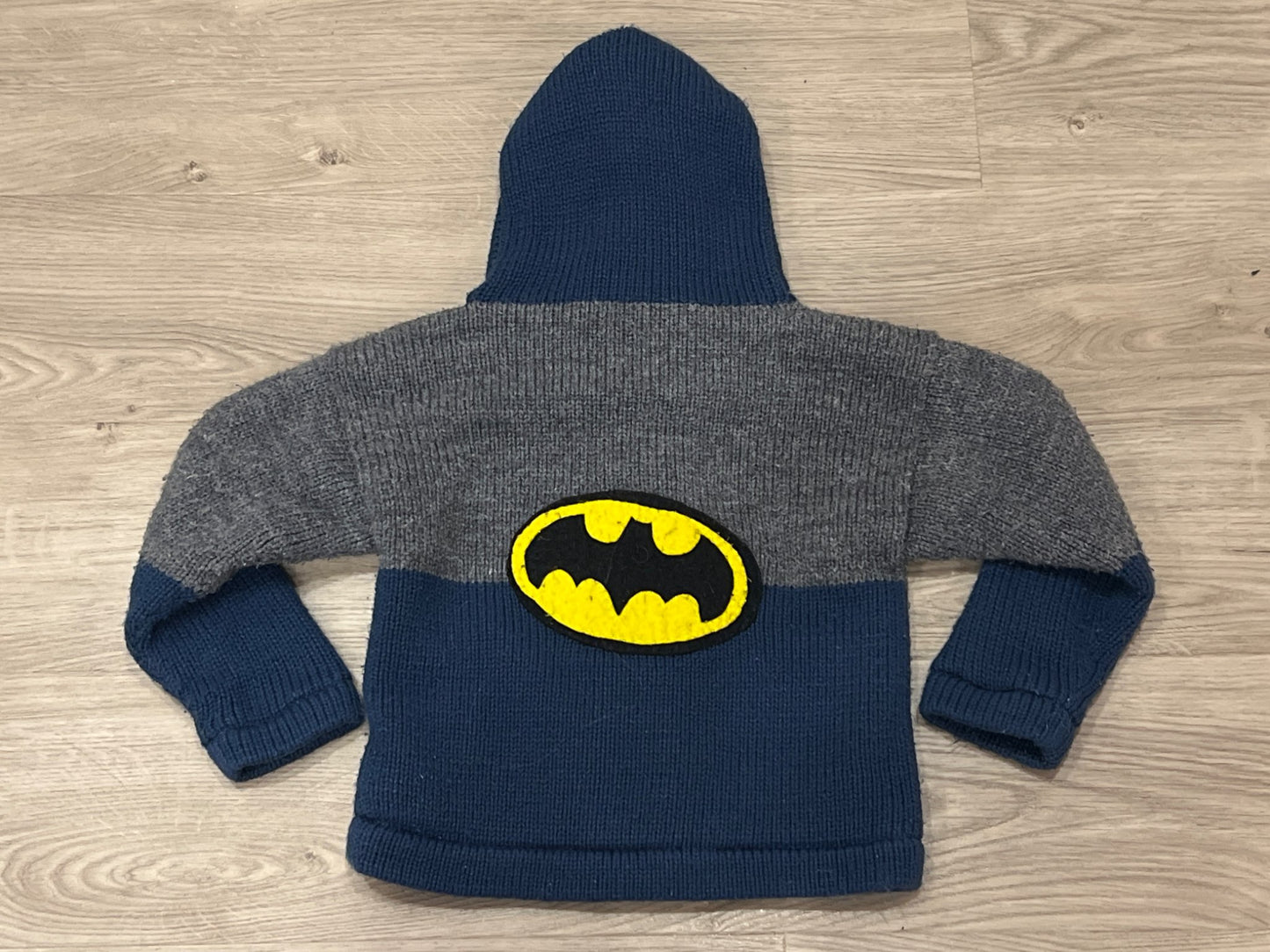Knit Batman Sweater with Fleece Lining, Approx. size 2T, VGUC, Kids 2T