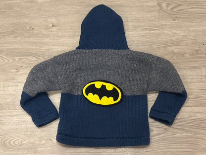 Knit Batman Sweater with Fleece Lining, Approx. size 2T, VGUC, Kids 2T