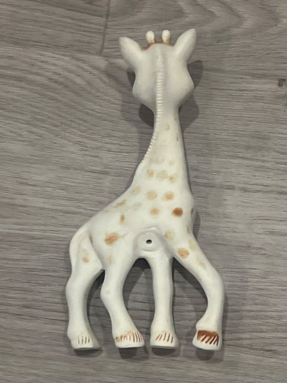 Bundle of Soft Squeaky Toys, Sofie la girafe (x3) and Infantino (x2) VGUC, MSRP for the bundle ~ $111