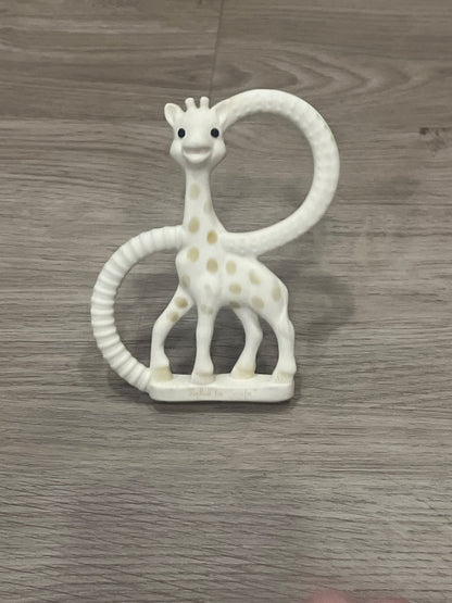 Bundle of Soft Squeaky Toys, Sofie la girafe (x3) and Infantino (x2) VGUC, MSRP for the bundle ~ $111