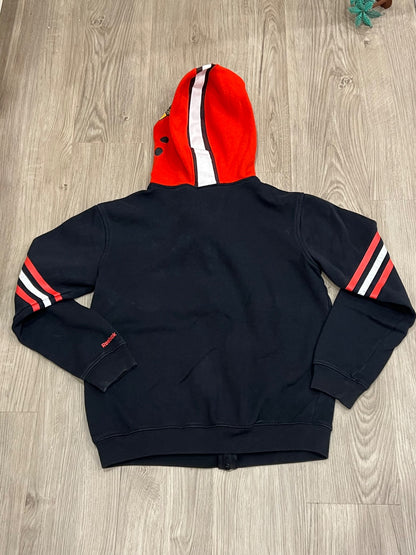 NHL Chicago Blackhawks Full Face 'Helmet' Zip-Up Hoodie, size Large (14/16), Fits small, VGUC, Kids 12