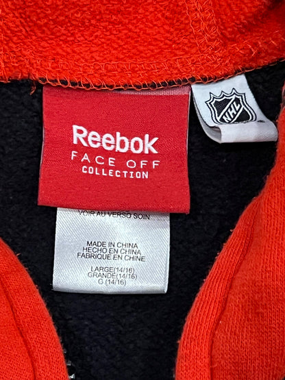 NHL Chicago Blackhawks Full Face 'Helmet' Zip-Up Hoodie, size Large (14/16), Fits small, VGUC, Kids 12