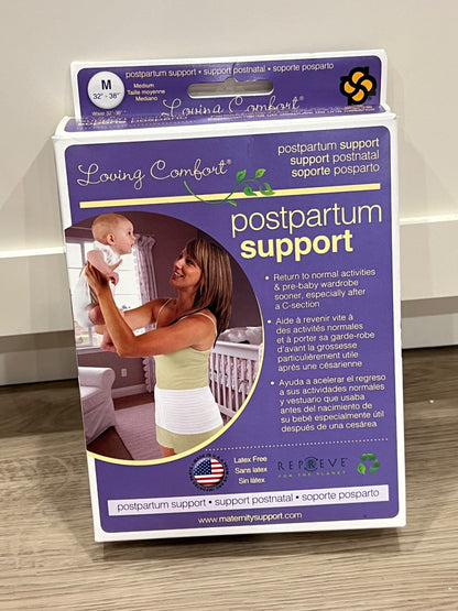 Postpartum Support Belt from Loving Comfort, size Medium (32" - 38"), VGUC, MSRP $43-45 CAD, Maternity M (8-10)