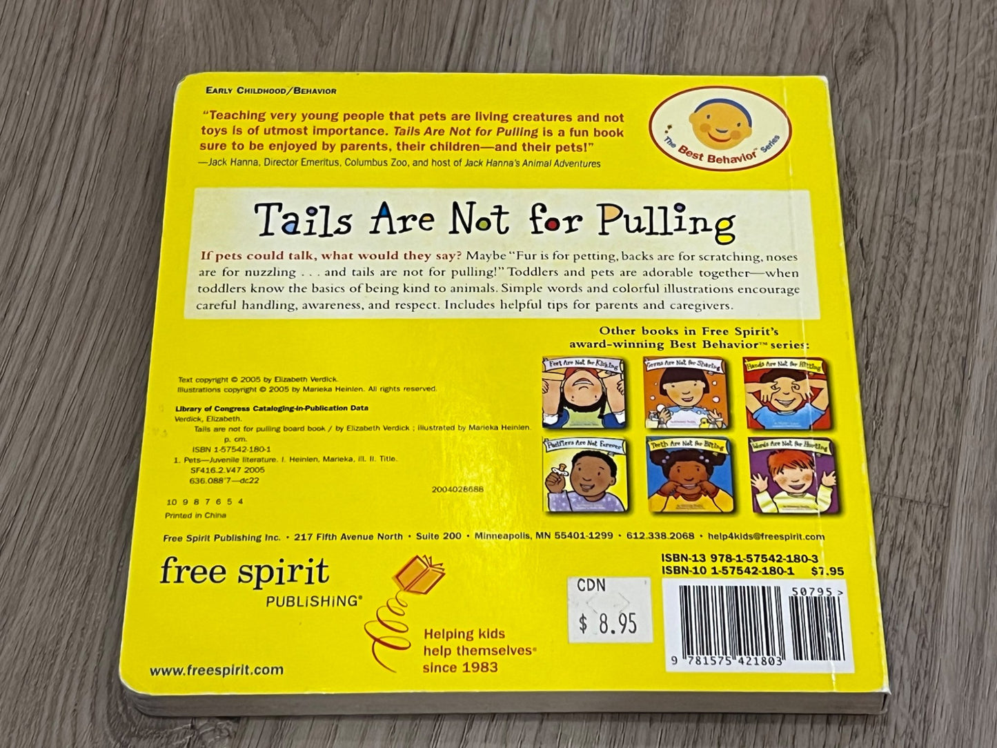 Bundle of 6 of The Best Behavior Series Books, GUC, MSRP $53.70  (for all 6)