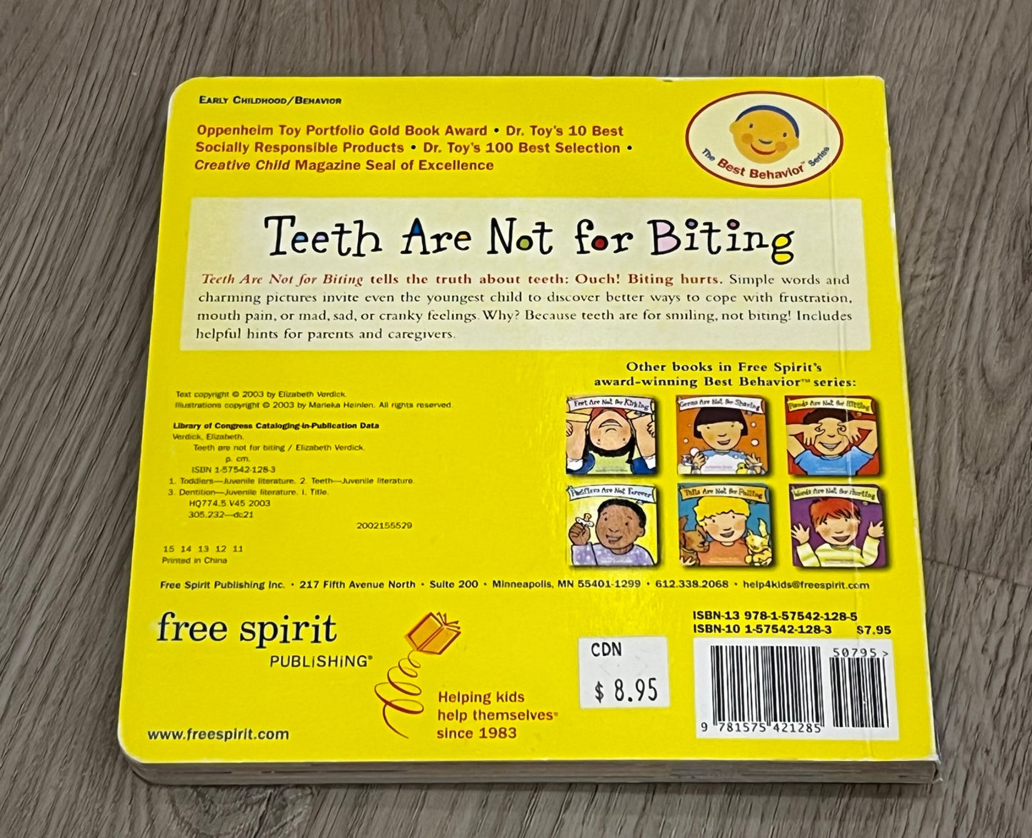 Bundle of 6 of The Best Behavior Series Books, GUC, MSRP $53.70  (for all 6)