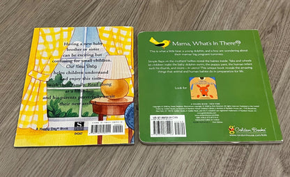 Bundle of 2 New Baby Books for the new big brother or sister, GUC