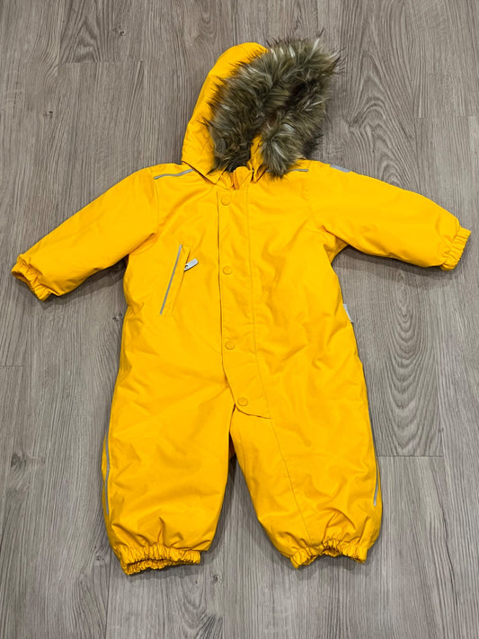 Reima infant snowsuit, size 9-12 mos, yellow,VGUC, MSRP $199.99 CAD, Kids 12 Month (9-12M)