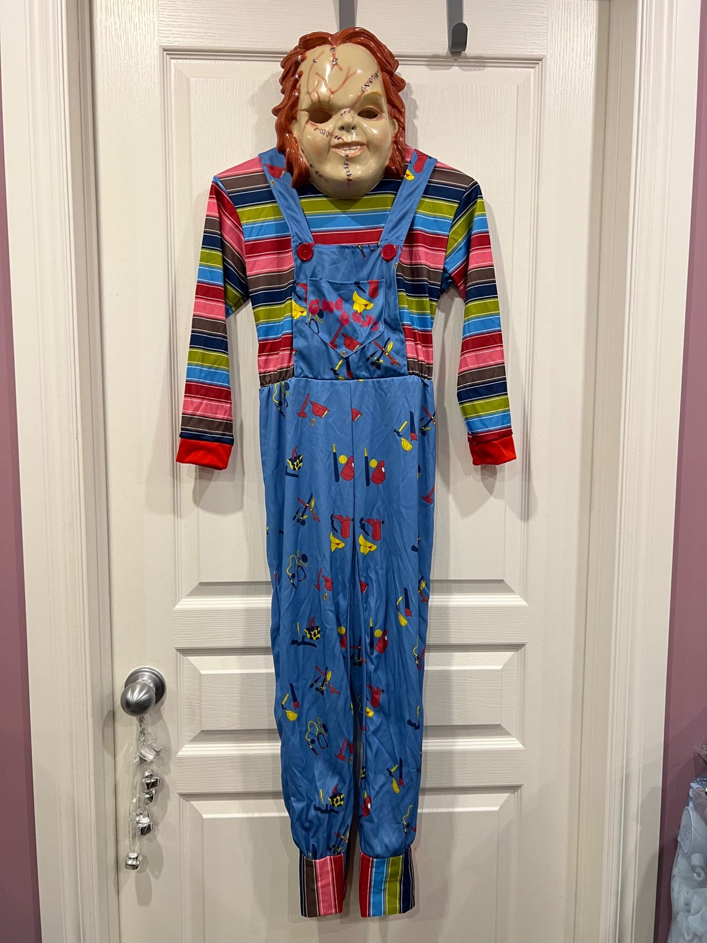 Chucky Halloween Costume, size 8-10, VGUC, MSRP $39.99, Kids 8
