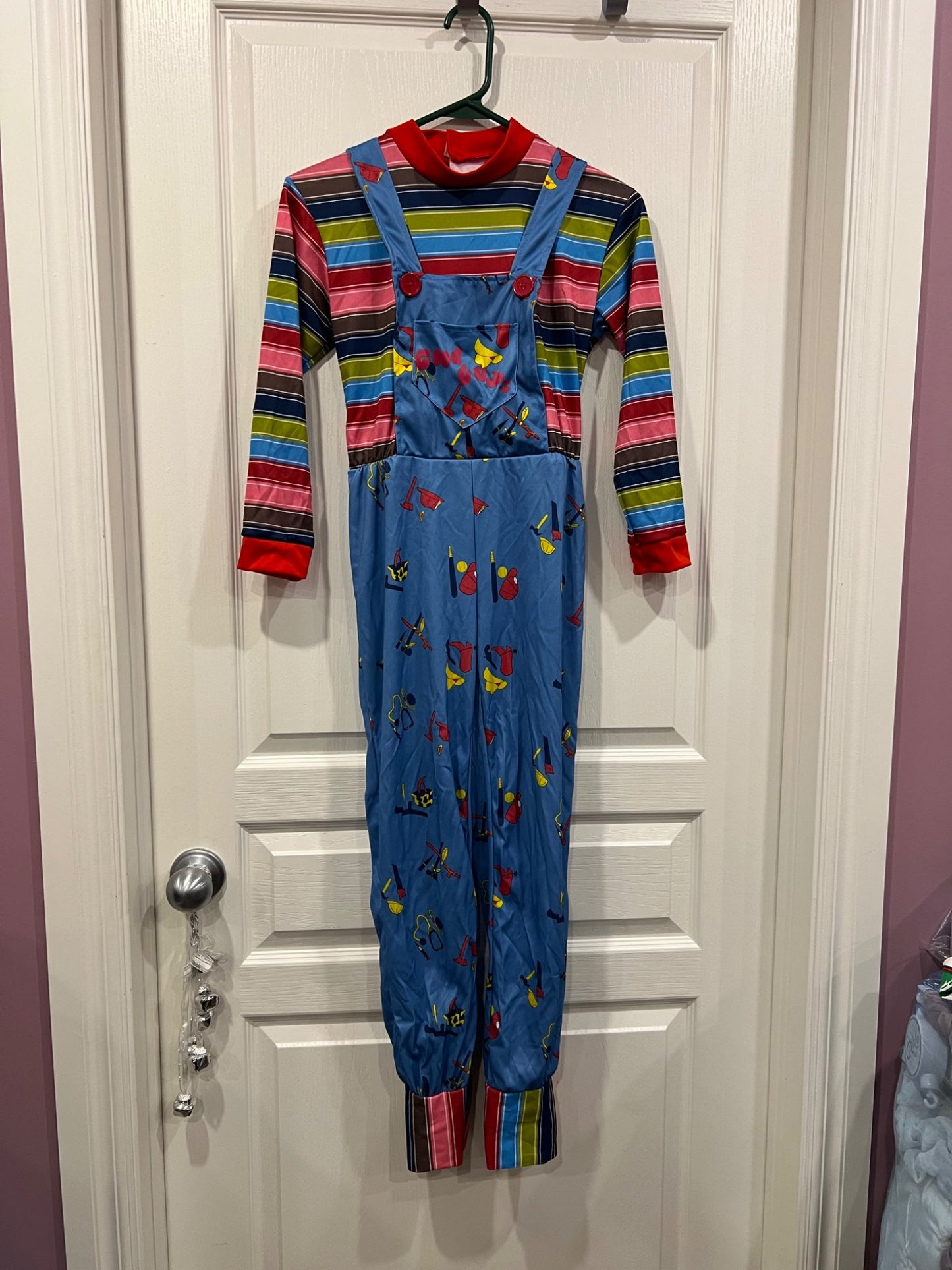Chucky Halloween Costume, size 8-10, VGUC, MSRP $39.99, Kids 8