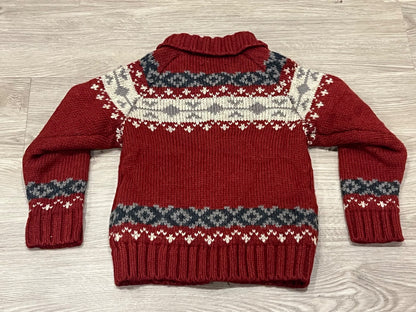 Beaver Canoe Zip Up Knit Sweater Cardigan, size 5T, EUC , Kids 5/5T