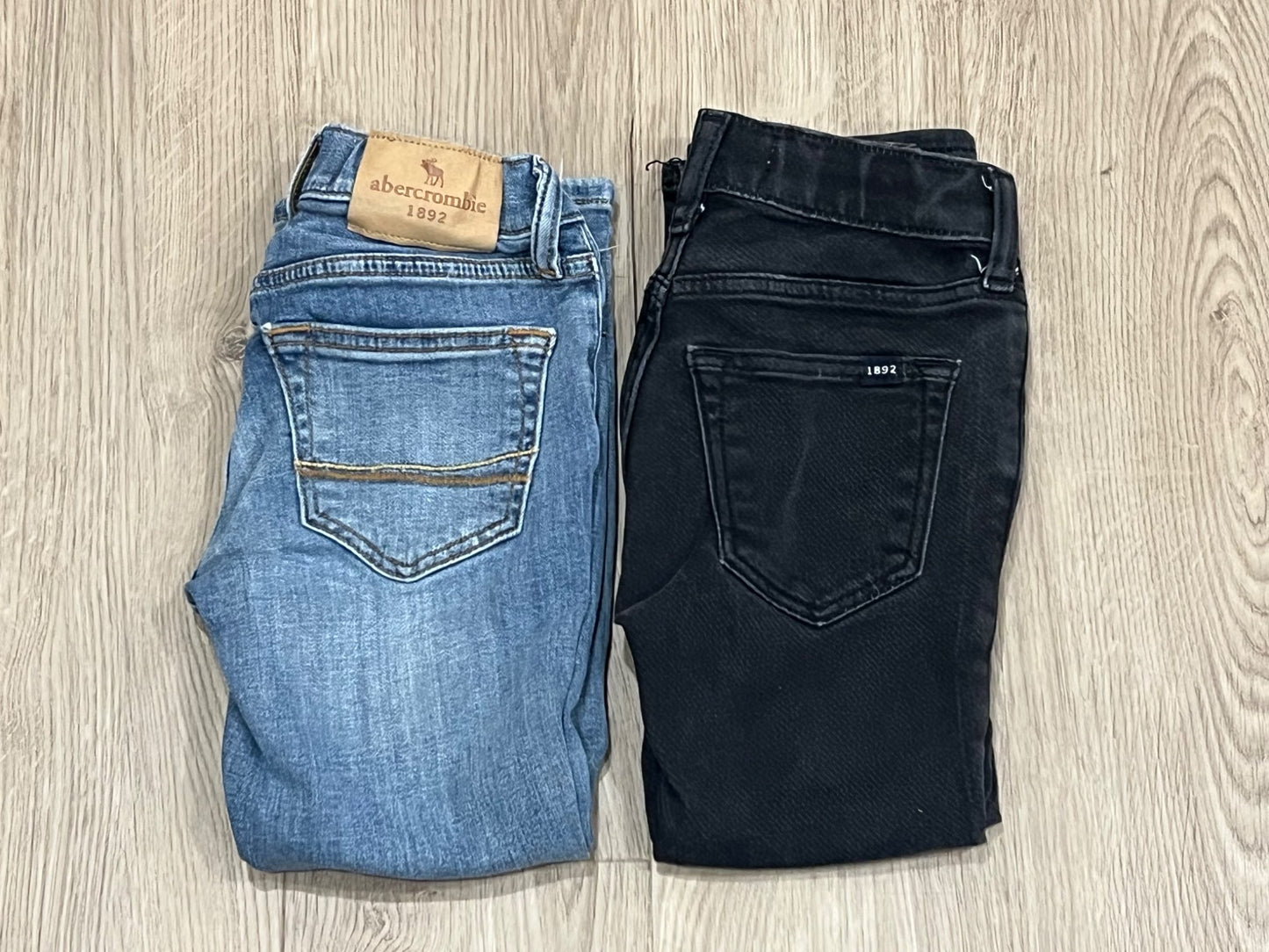 Bundle of  2pairs of Jeans from Abercrombie Kids, size 5/6, VGUC MSRP $59.99 CAD each pair, Kids 5/5T