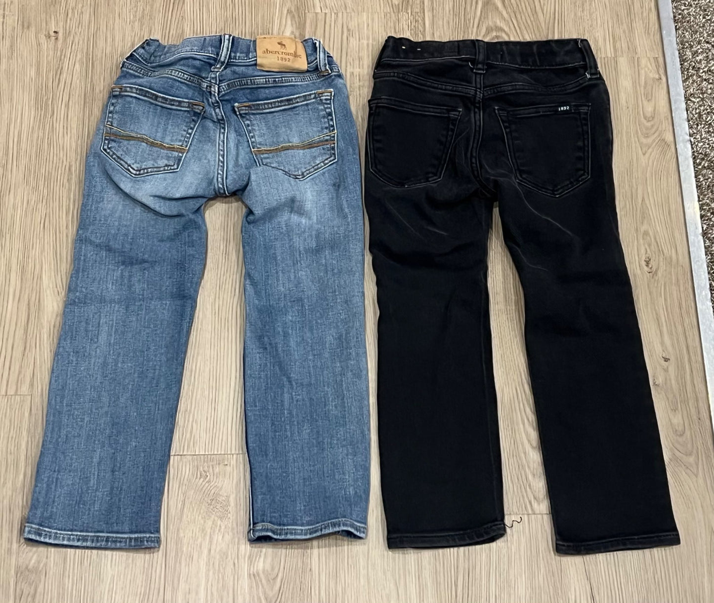 Bundle of  2pairs of Jeans from Abercrombie Kids, size 5/6, VGUC MSRP $59.99 CAD each pair, Kids 5/5T