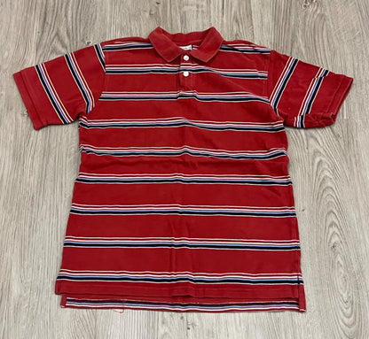 Boys Red Striped Polo Top, size 10-12, VGUC, Kids 10
